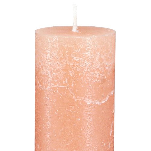 Prodotto Candele candele a bastoncino candele di cera arancione pesca 50x300mm 4 pz