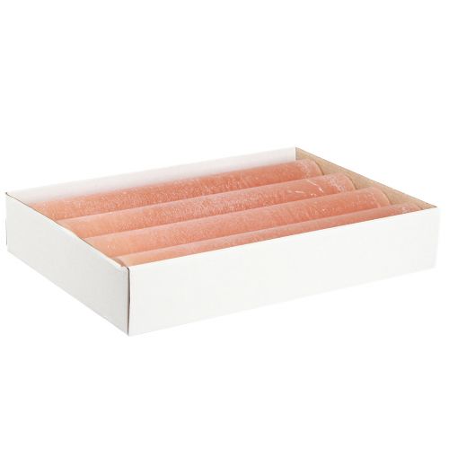 Prodotto Candele candele a bastoncino candele di cera arancione pesca 50x300mm 4 pz