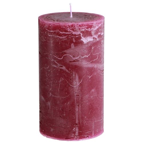 Candele colorate con candele a colonna Berry 85×150mm 2 pz