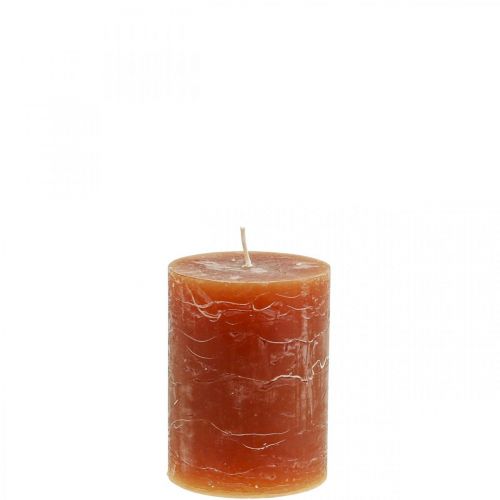 Prodotto Candele in tinta unita Candele a colonna rosso-marrone 60×80 mm 4 pz
