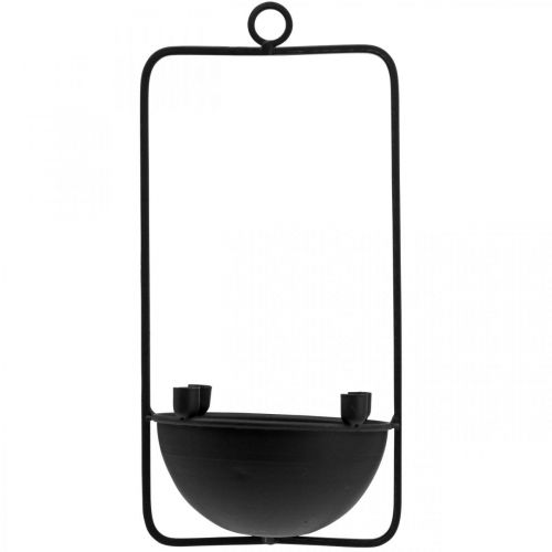 Prodotto Portacandele sospeso Portacandele albero nero H30.5cm