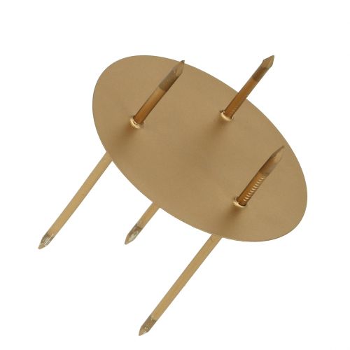 Floristik24 Candeliere Ø5cm oro opaco 4 pezzi