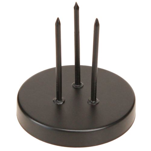 Prodotto Portacandele Corona dell'Avvento in metallo nero opaco Ø8cm 4 pezzi