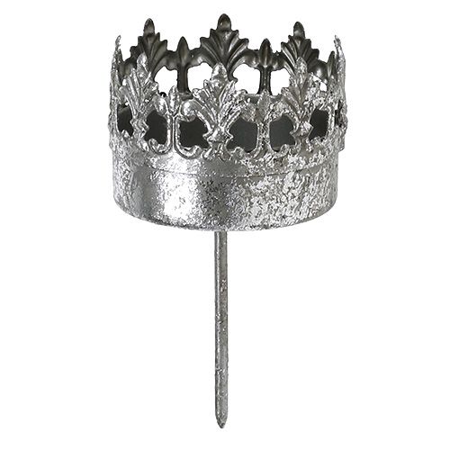 Prodotto Portacandele argento antico Ø5cm H10cm 1 pz