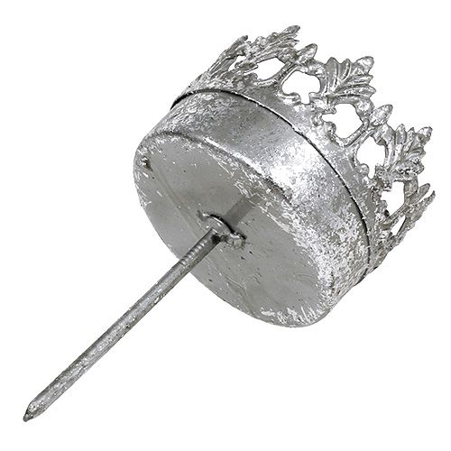 Prodotto Portacandele argento antico Ø5cm H10cm 1 pz