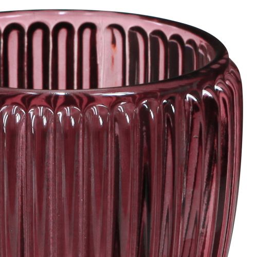 Prodotto Portacandele in vetro Lanterna Berry retrò Ø7cm H7cm 6 pz