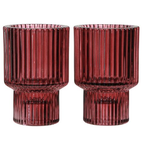 Prodotto Portacandele portacandele in vetro Bacca H8cm 4 pz