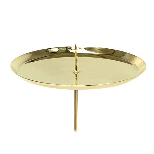 Floristik24 Portacandele oro Ø10cm 4 pz