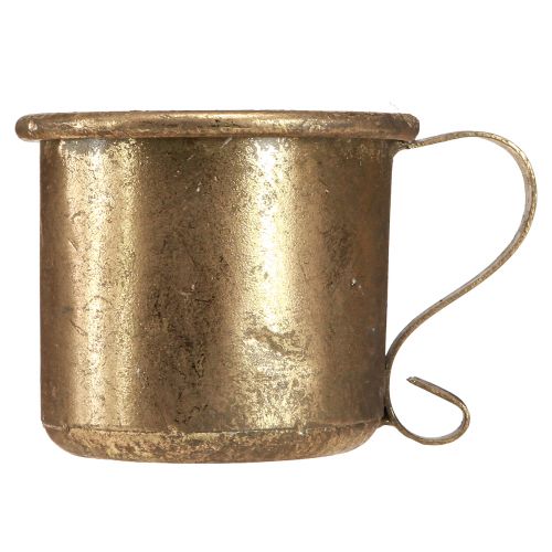 Prodotto Portacandele portacandele a tazza dorata vintage Ø9cm H8cm