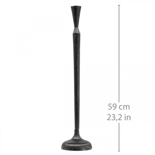 Candeliere Candeliere Nero Metallo Ø13cm H59cm