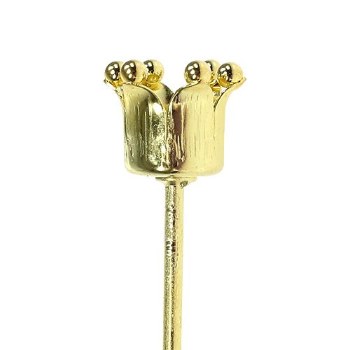 Floristik24 Corona portacandele oro 4 pz