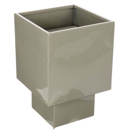 Vaso cubico verde, 22 cm, con supporto rialzato acquistare | Floristik24.it