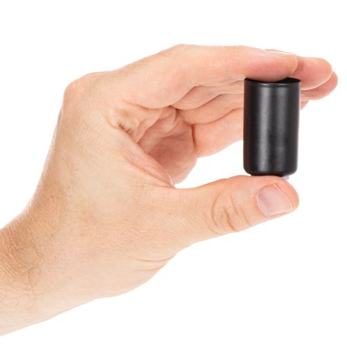 Portacandele magnetico rotondo, nero opaco, per candele coniche da 25 mm, confezione da 4 pezzi | Floristik24.it