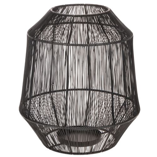 Portacandele nero, lanterna decorativa, cestino in filo metallico, Ø24cm, H28cm acquistare | Floristik24.it