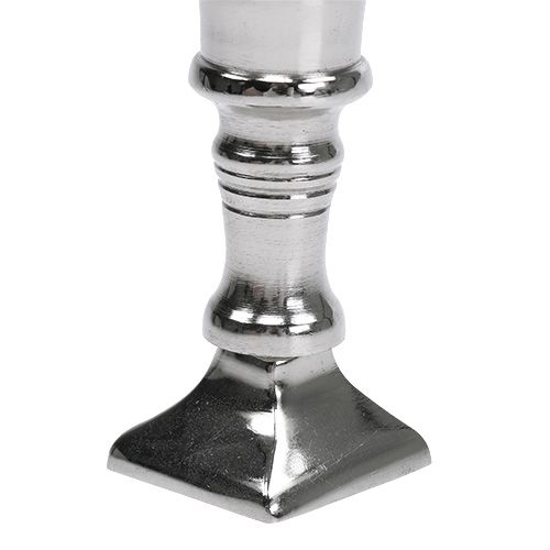 Floristik24 Candeliere Argento Ø1,1cm H7cm 1pz