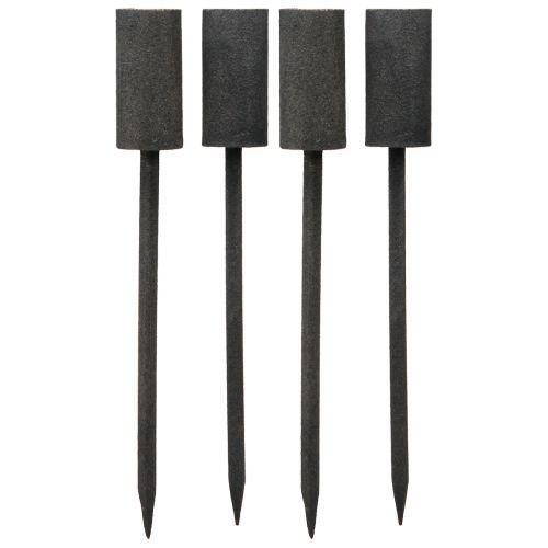 Prodotto Candele portacandele in metallo antracite vintage Ø23mm 4 pezzi