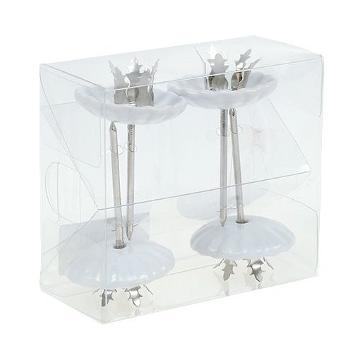Prodotto Portacandele per candele per albero Ø4cm H7cm 4 pz