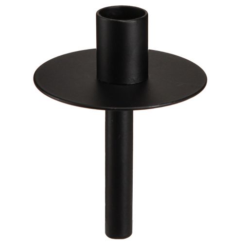 Floristik24 Portacandele per bottiglie metallo nero H12cm 2pz