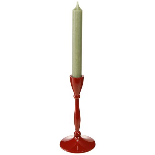 Prodotto Portacandele per candele coniche Portacandele conico Rosso H17cm