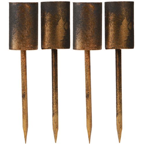 Prodotto Portacandele per candele stick Ø28mm perno oro antico 4pz