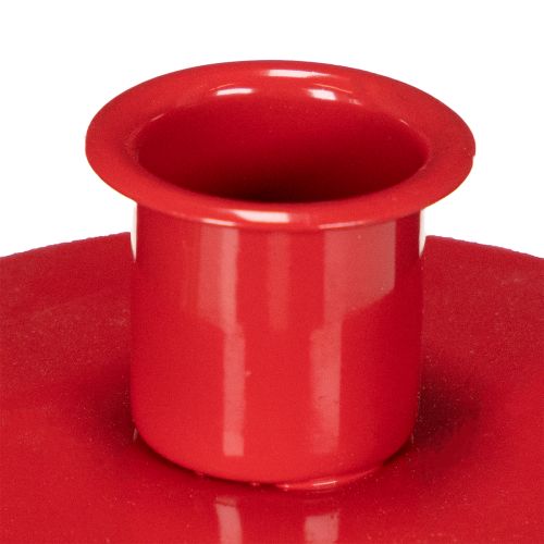Piccoli portacandele rossi per candele affusolate da 8 cm, 3 pezzi | Floristik24.it