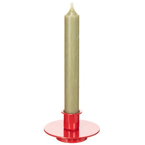 Piccoli portacandele rossi per candele affusolate da 8 cm, 3 pezzi | Floristik24.it
