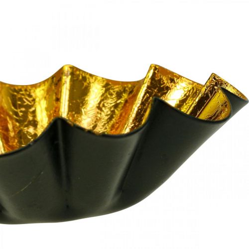 Prodotto Portacandela Decorazione natalizia Teglia oro nero Ø10cm
