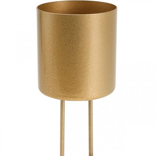 Prodotto Portacandele a innesto portacandele dorato in metallo Ø5cm 4 pz