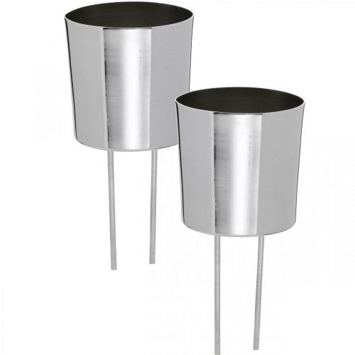 Prodotto Portacandele per attaccare portacandele argentato Ø5cm 4 pz