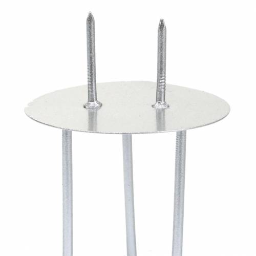 Floristik24 Portacandele a innesto argento Ø4,5 cm 12 pz