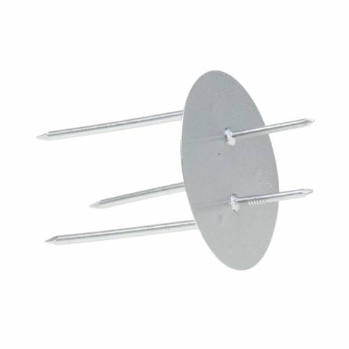 Floristik24 Portacandele a innesto argento Ø4,5 cm 12 pz