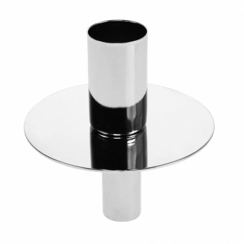 Floristik24 Portacandela per bottiglie argento Ø7.5cm H8cm