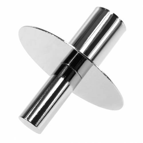 Floristik24 Portacandela per bottiglie argento Ø7.5cm H8cm