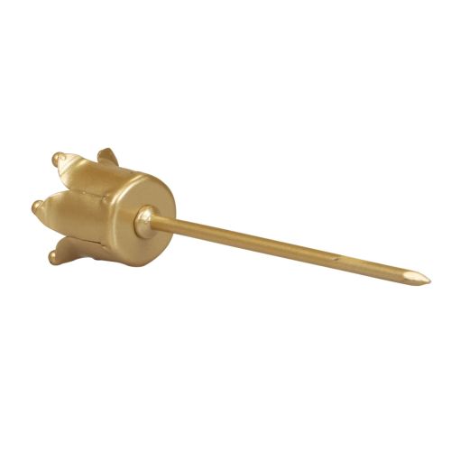 Floristik24 Portacandele Corona dell'Avvento portacandele corona dorata Ø2,5 cm 4 pezzi