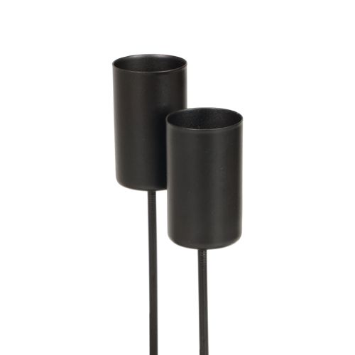 Prodotto Portacandele Portacandele corona dell'Avvento nero 2,2×4 cm 4 pz