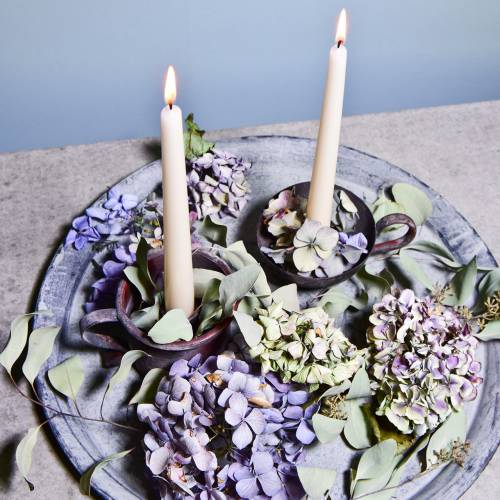 Floristik24 Tazza candeliere aspetto antico Ø9cm H8cm