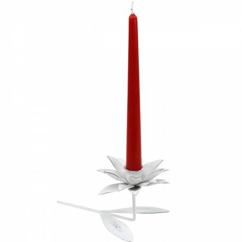 Floristik24 Decorazione di nozze, fiore portacandele, primavera, decorazione di candele, candeliere in metallo