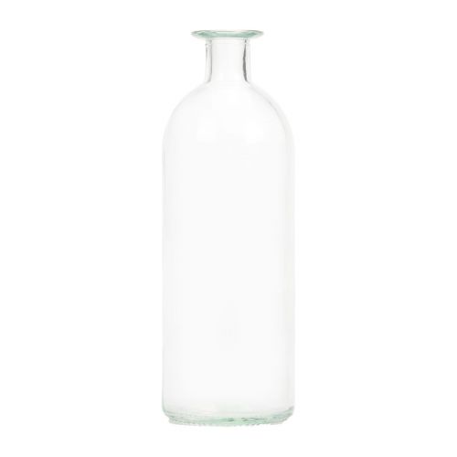 Portacandele bottiglie decorative mini vasi in vetro  trasparente H19,5 cm 6 pezzi-14428