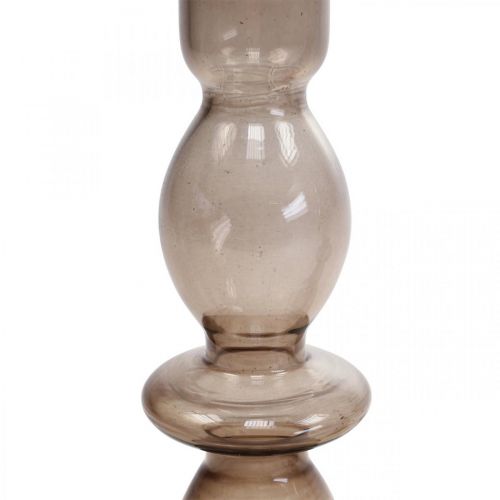 Floristik24 Candeliere in vetro candeliere candeliere 18,5 cm 2 pezzi