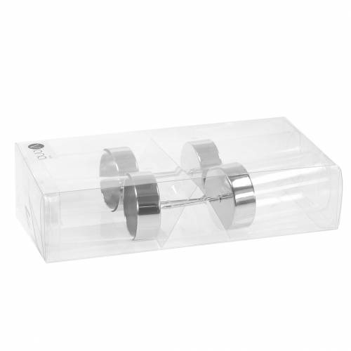 Prodotto Portacandele a innesto metallo/vetro Ø5cm H14cm 4 pz