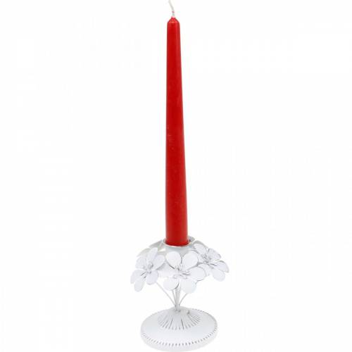Floristik24 Addobbi primaverili, candelieri in metallo con fiori, addobbi nuziali, portacandele, addobbi tavola