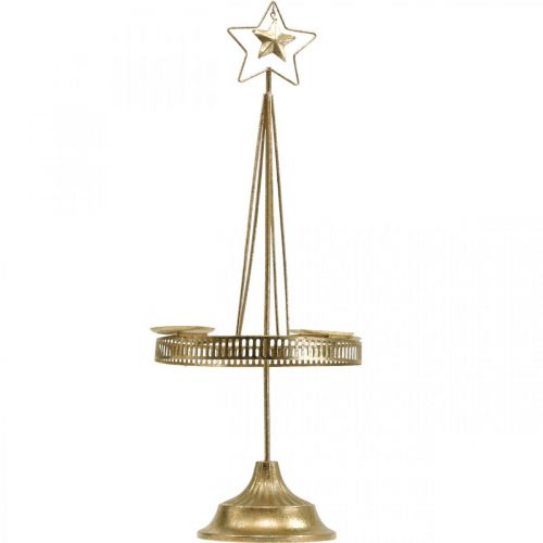 Prodotto Candela Candela Pilastro Stella Oro Ø23cm H49.5cm