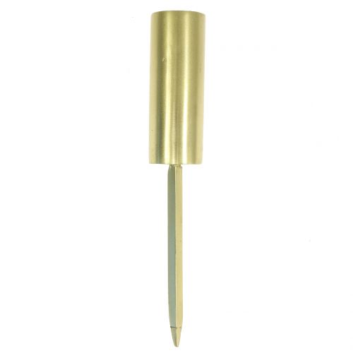 Floristik24 Portacandele per candele coniche strette oro Ø2,2cm H15cm 4 pezzi