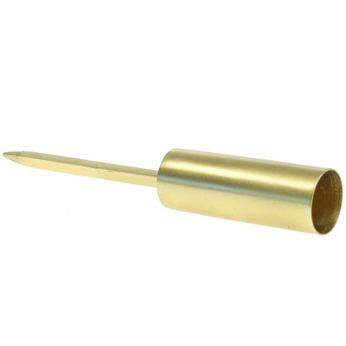 Prodotto Portacandele per candele a bastoncino stretto oro Ø2,2 cm H15 cm 4 pezzi