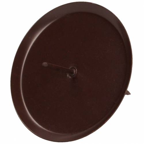 Portacandele marrone Ø6cm 4 pz