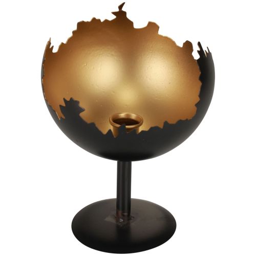 Decorazione da tavola Portacandele natalizio in metallo 19 cm Ø15 cm