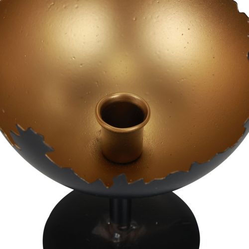 Floristik24 Decorazione da tavola Portacandele natalizio in metallo 19 cm Ø15 cm