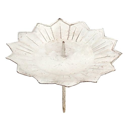 Portacandele ad innesto 11x8cm crema