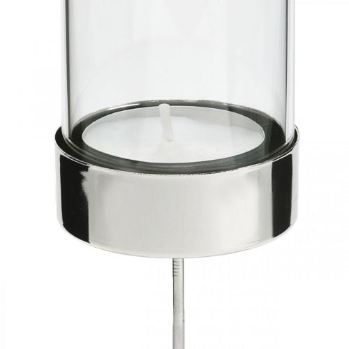 Prodotto Portacandele a innesto metallo/vetro Ø5cm H14cm 4 pz