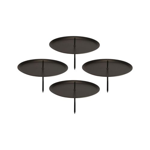 Prodotto Portacandele a innesto nero Portacandele dell&#39;Avvento Ø6cm 4 pz